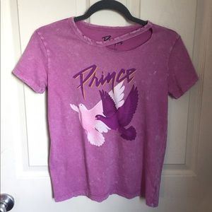 Vintage Prince Dove Purple Distressed Tee